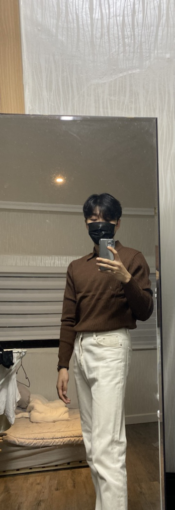 남자 골지 단추 니트 긴팔티셔츠 7Coor