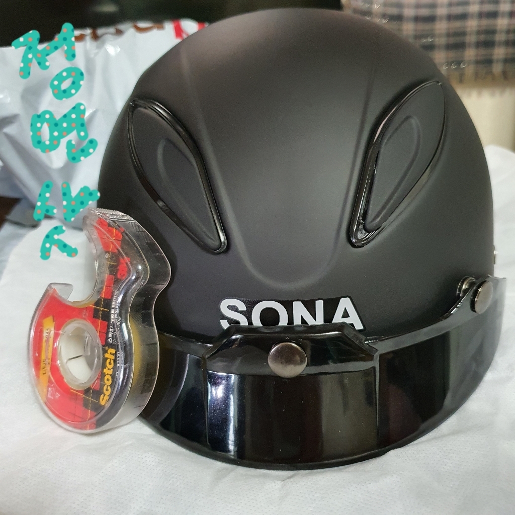 SONA 오토바이 전동킥보드 라이딩 경량 반모헬멧