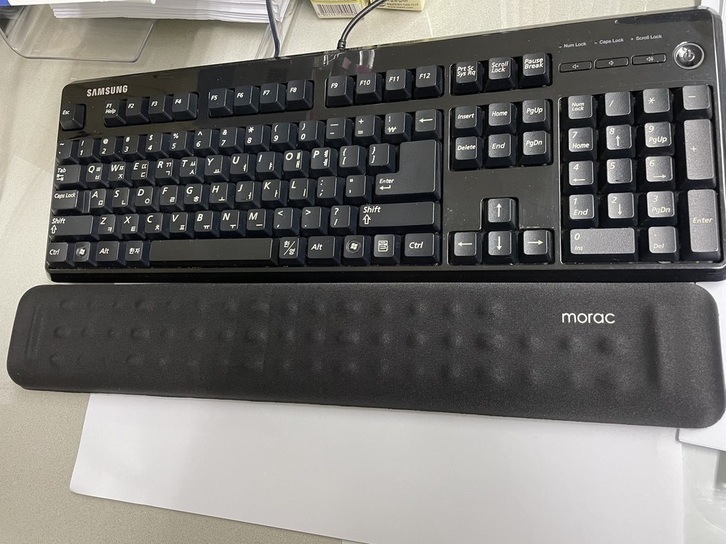 orac 모쿠 메모리폼 팜레스트 쿠션 키보드 손목 받침대