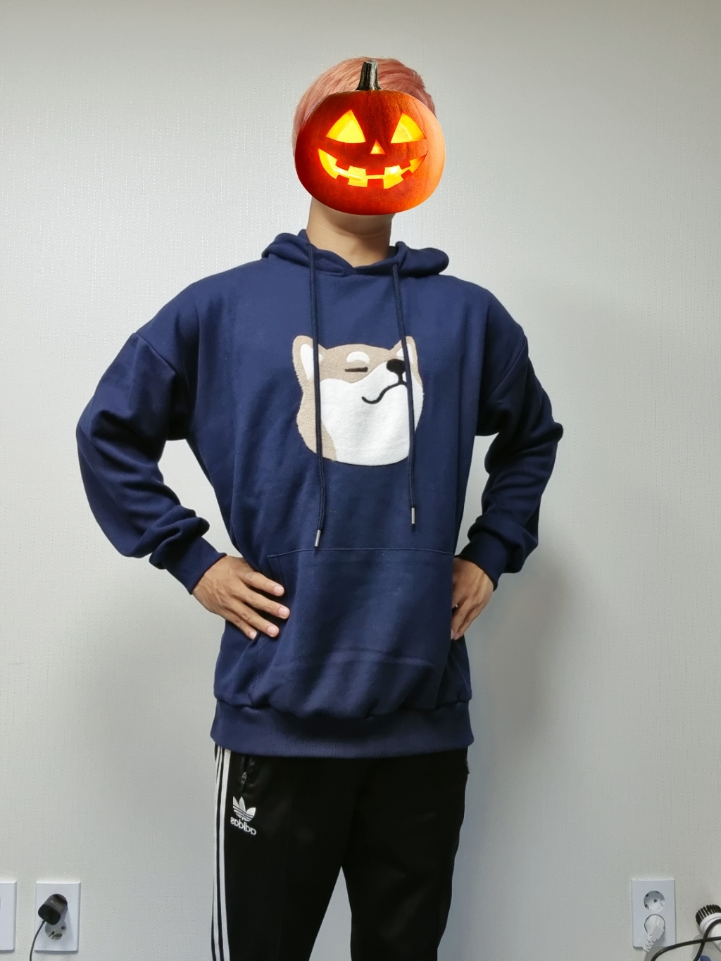 [당일출고] 보들보들 시바 오버핏 후드티