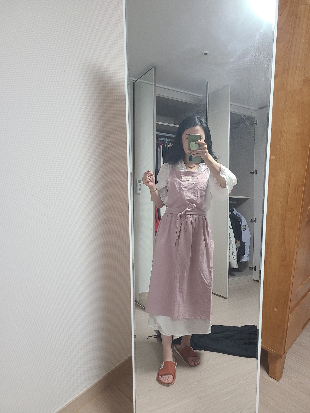 아이엠판다 파스텔 원피스형 앞치마 리뷰후기