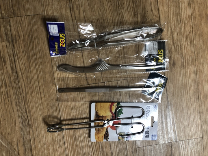 제우스 바비큐 집게 소 4종