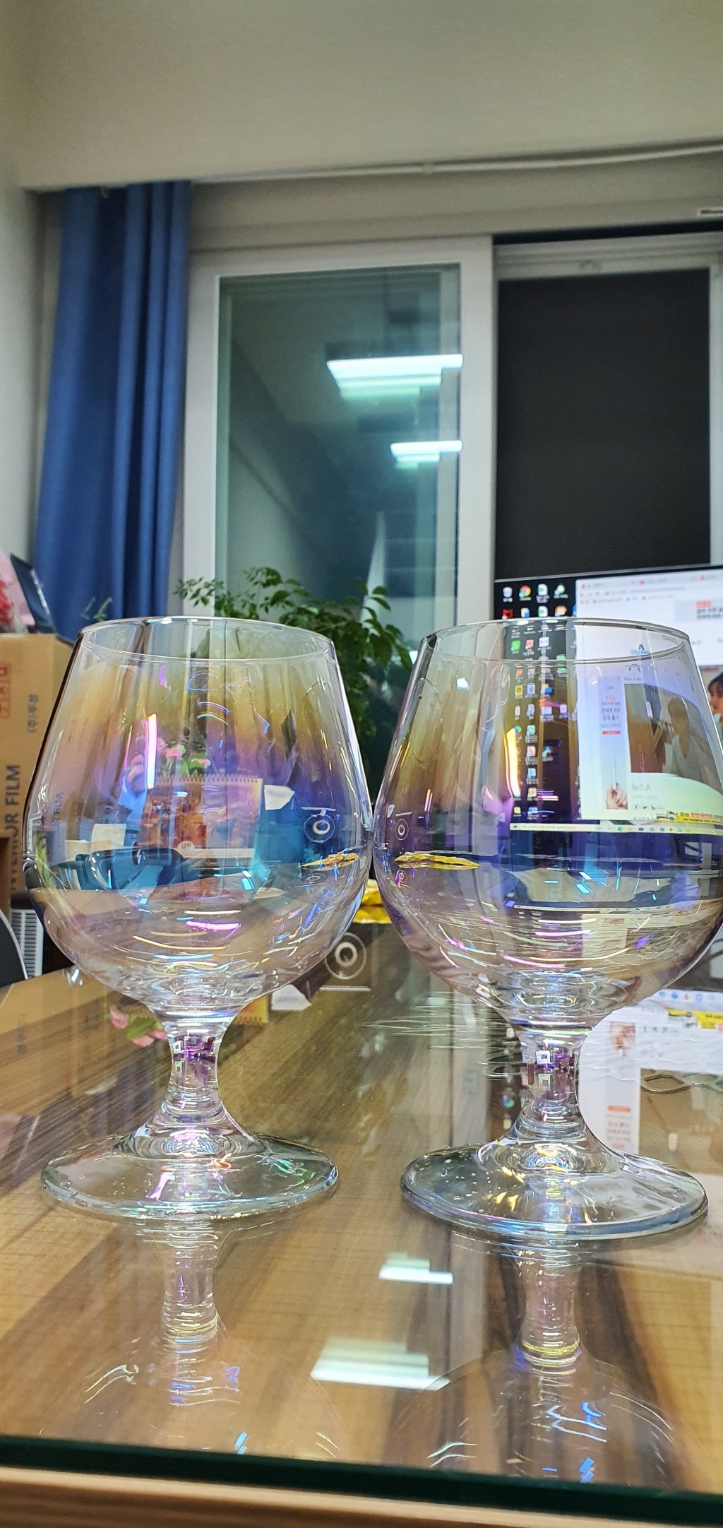 보르미올리 보테 오로라 홀로그램 스템 맥주잔