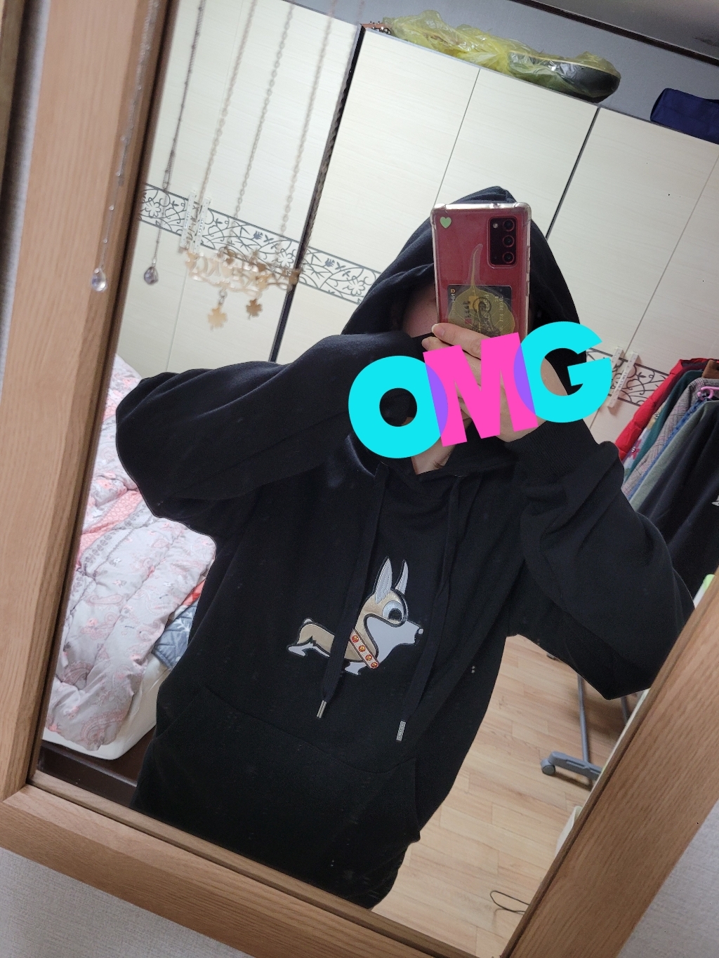 엘라모 3H 가죽코기와펜 후드티 리뷰후기