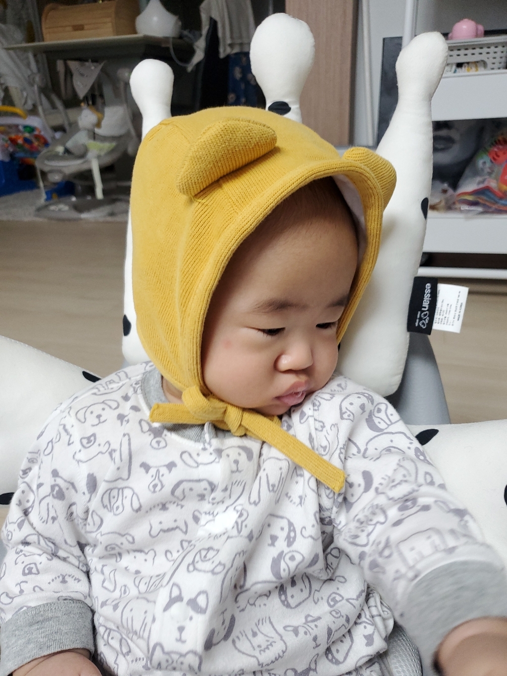 한수위 유아 고양이 보냇햇 포인트 어린이 귀달이 모자