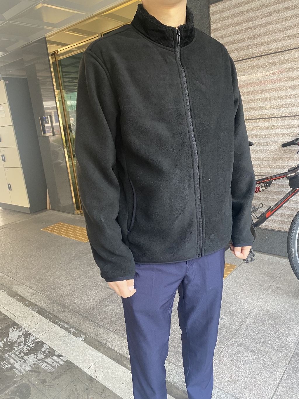 콘피아르 기모 카라 포인트 플리스 집업자켓 TC1705