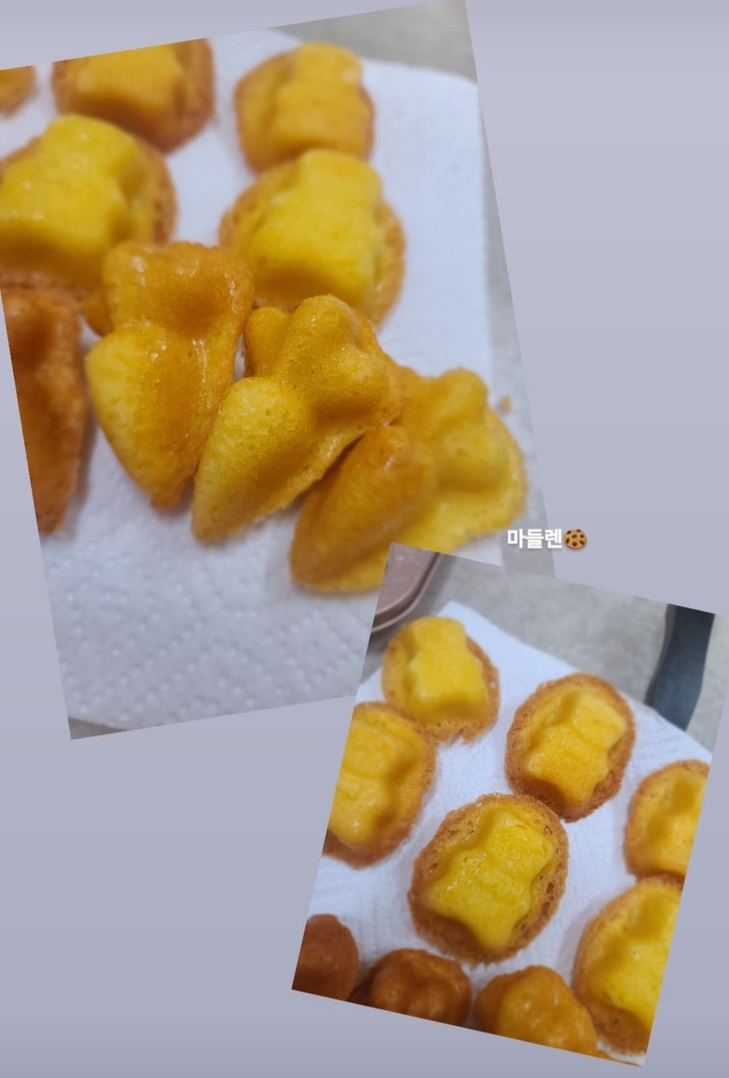 아노마드 당근 모양 마들렌틀 팬 6구 골드 리뷰후기