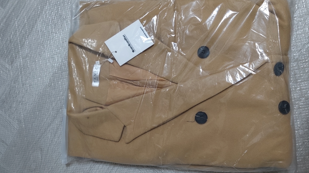 타니즈 토르민 테일러드카라 울 더블 롱코트