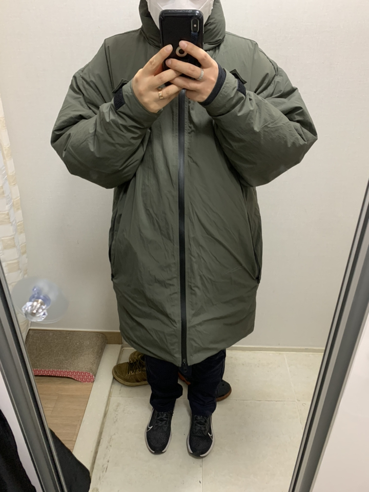 무인양품 UJI 남녀공용 발수 다운 코트 BFD11A0A