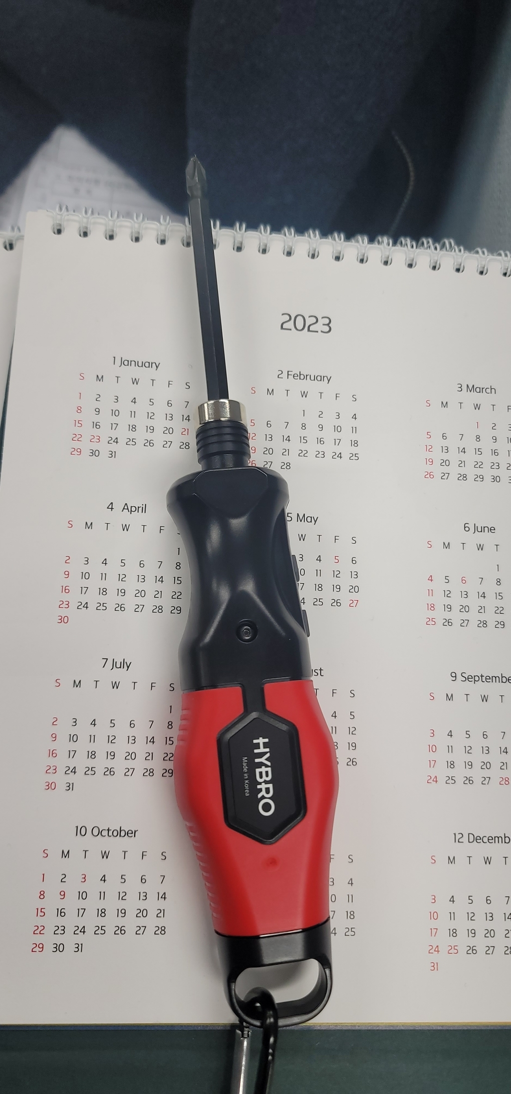 하이브로 USB 충전식 전동 드라이버 TH-H400 제이원 비트 5종 초강력 자화기