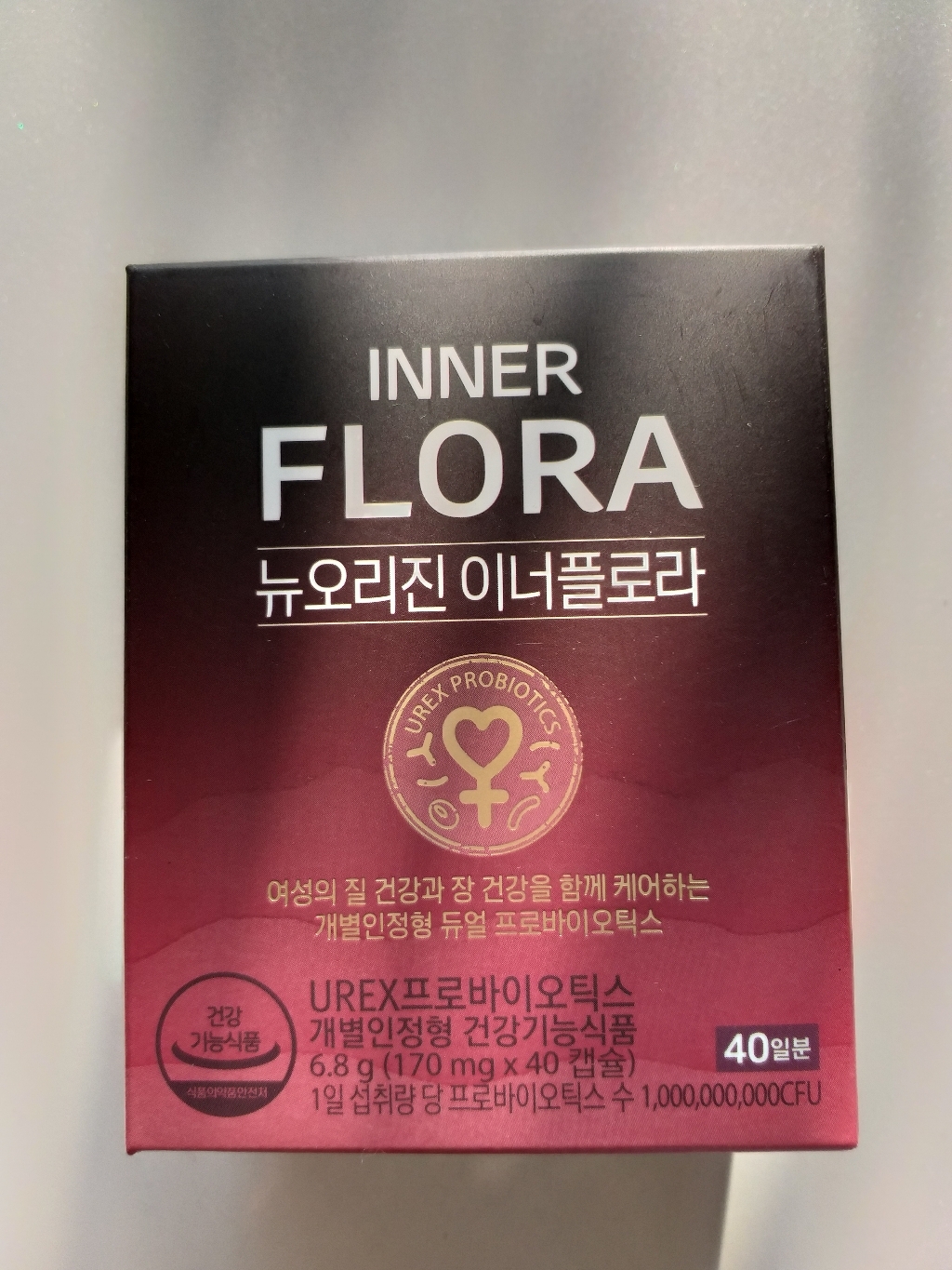 뉴오리진 이너플로라 UREX 프로바이오틱스 40일분
