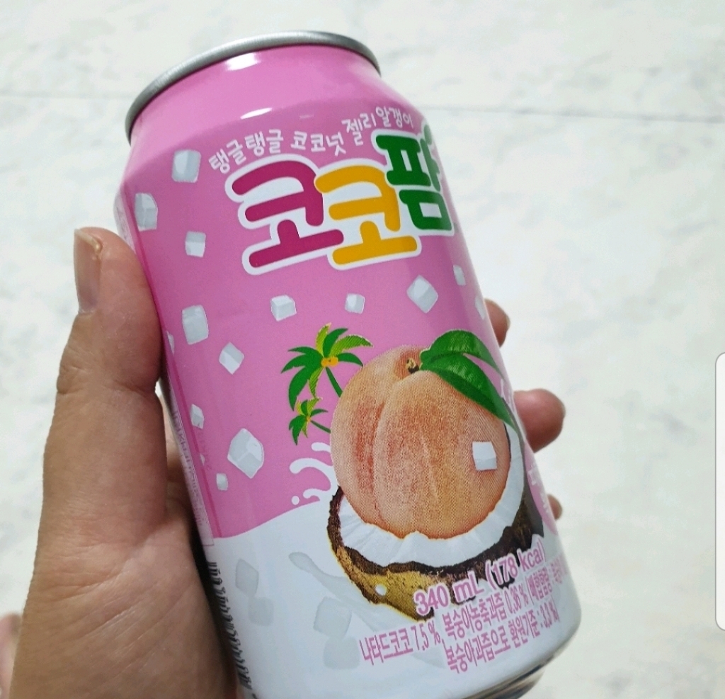 해태음료 코코팜 피치핑크