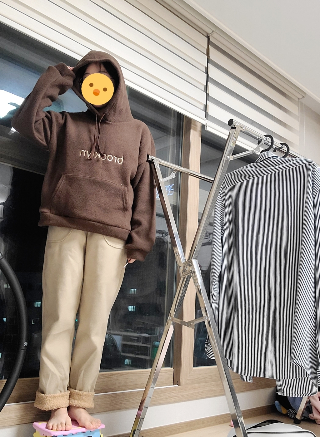 주디앤 여성 부르클린 기모 후드 팬츠 리빙공감