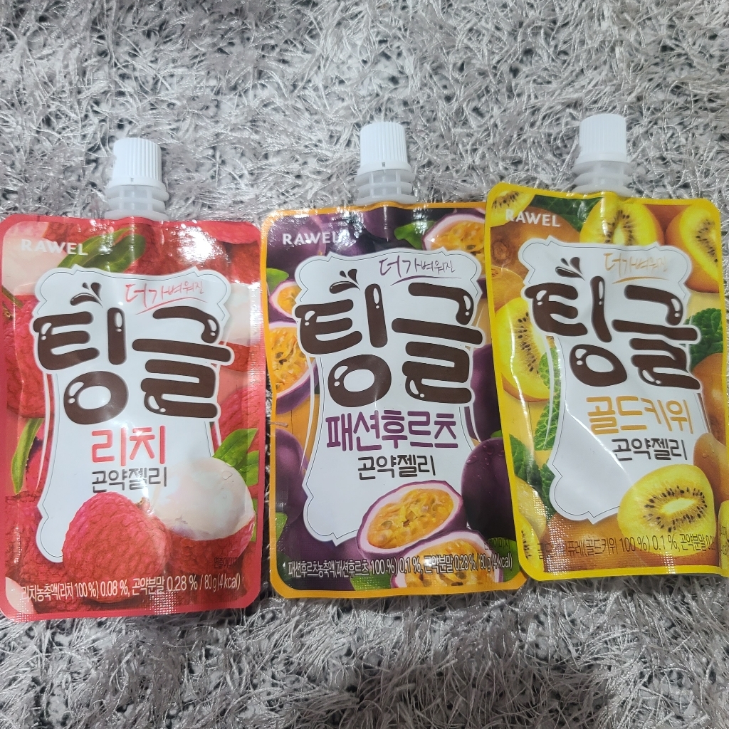 로엘 더 가벼워진 팅글 곤약젤리 3종 리치 골드키위 패션후르츠