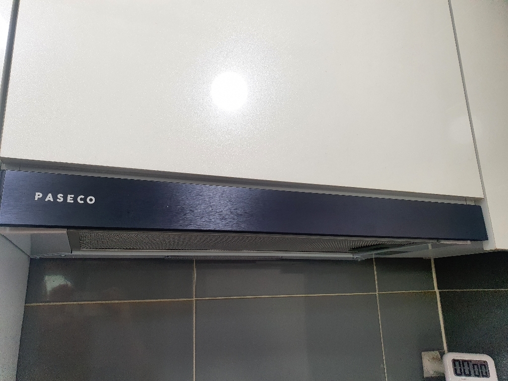 파세코 슬라이드 블랙바 주방 레인지후드 자가설치