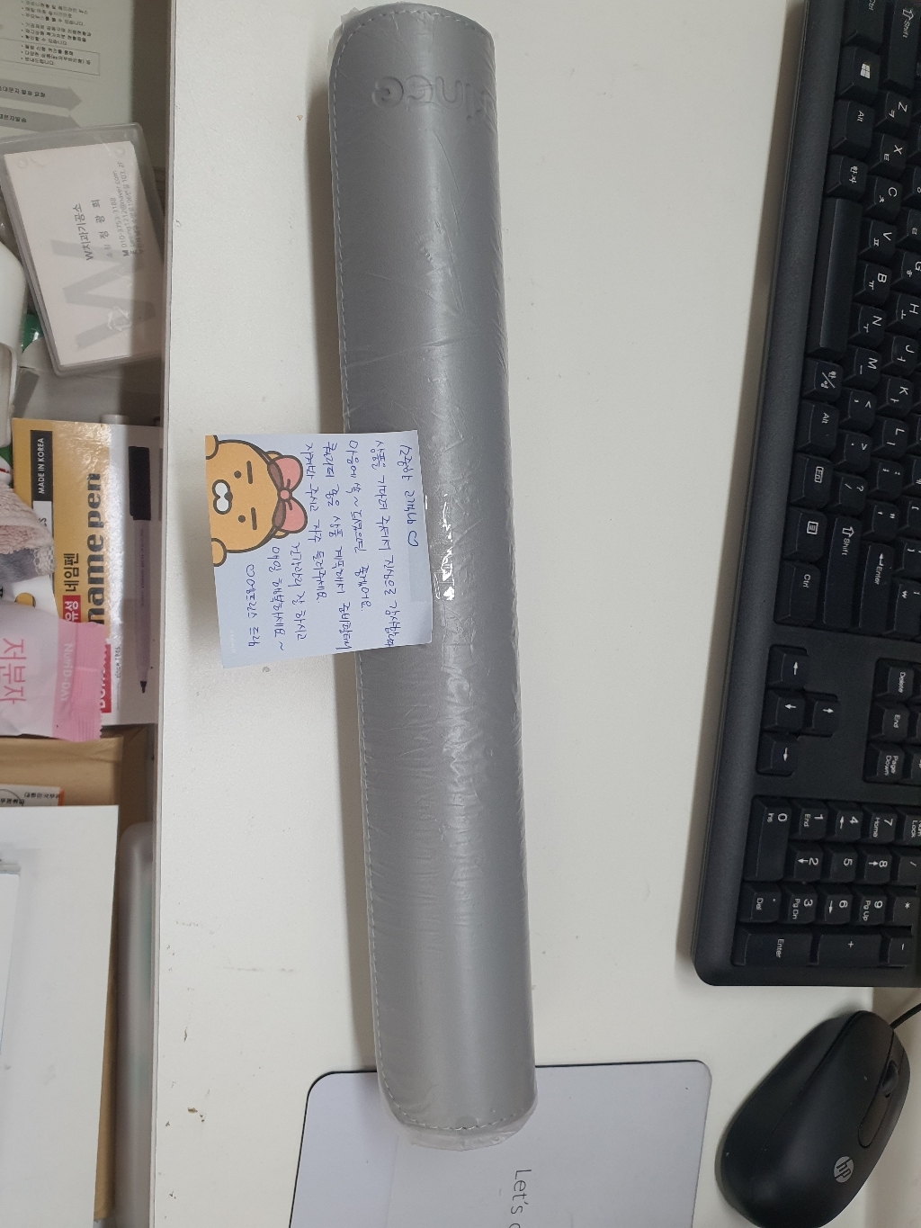 논슬립 데스크 보 덮개 가죽 키보드 패드