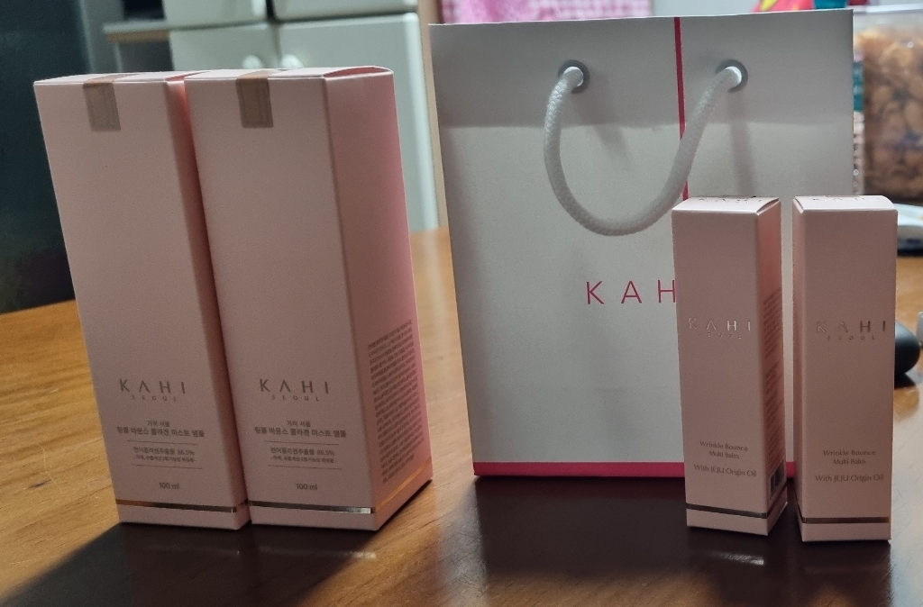 kahi 가히 링클 바운스 멀티밤 4개 가히콜라겐미스트 3개 김고은 가희주름케어 바르는뷰티가희 목주름스틱 리뷰후기