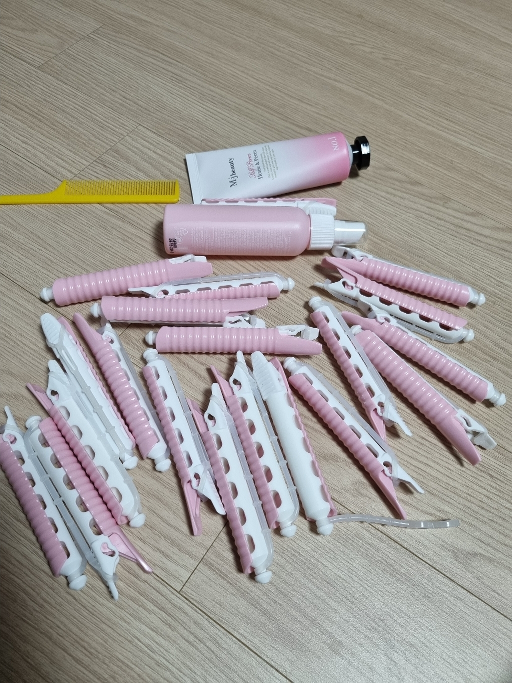 셀프파마세트 홈앤펌 스타일펌 특허받은 헤어 롯드와 순한 파마약