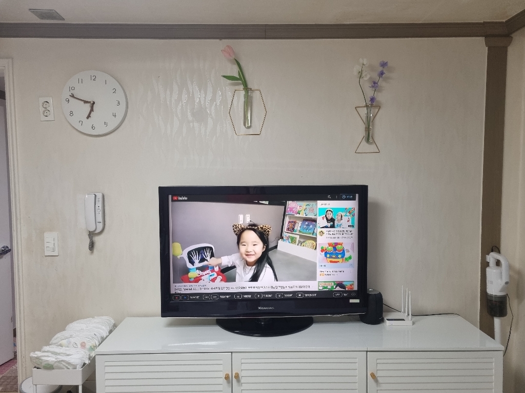 서운아트 우드 무소음 벽시계 330