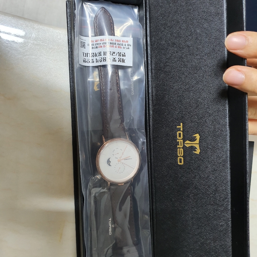 공식 토르소 남성 가죽시계 T39