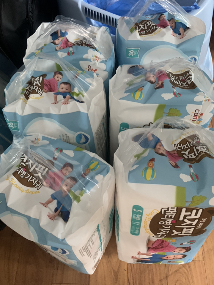 코멧 베이비 코지핏 팬티형 기저귀 남여공용 특대형