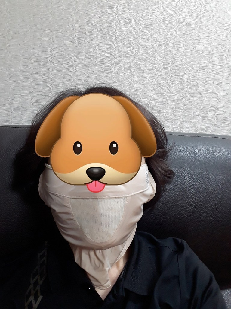 엠투디 큐빅 골프마스크 자외선차단 마스크 얼굴햇빛가리개