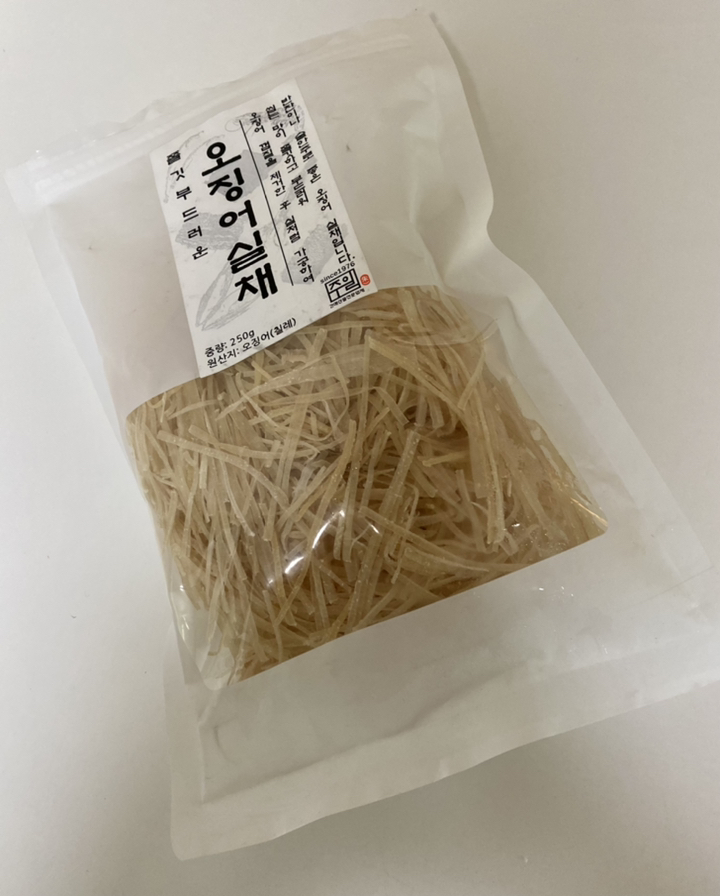 쫄깃부드러운 오징어실채 리뷰후기