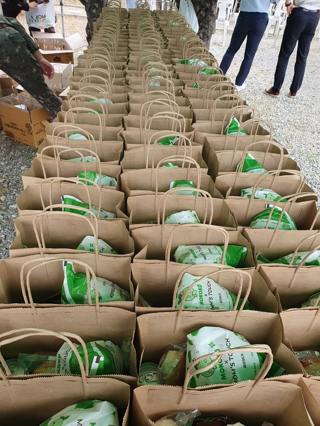 [무료배송]무지 크라프트 친환경 쇼핑백 100매