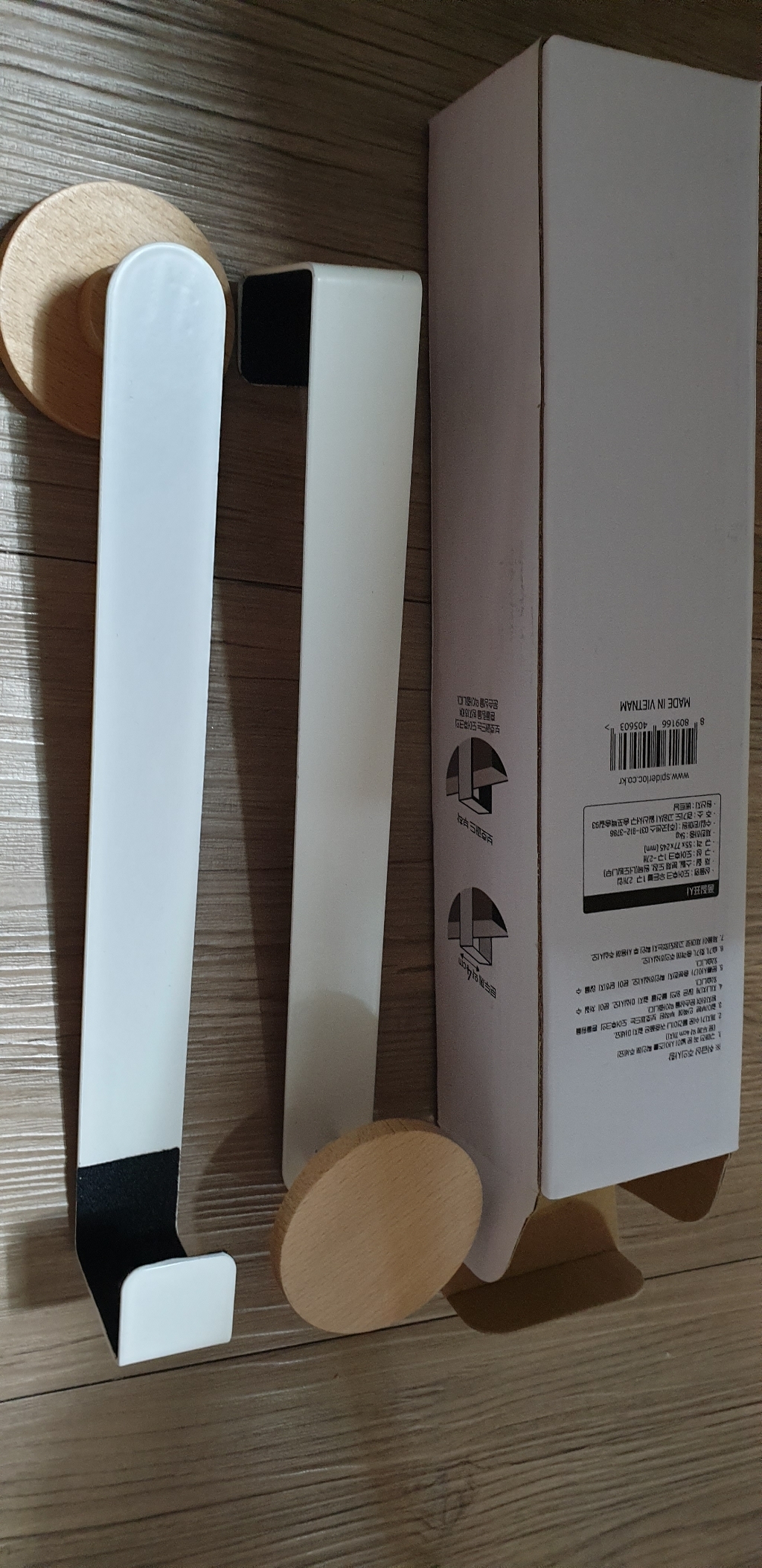스파이더락 도어후크 우든볼 1구 리뷰후기