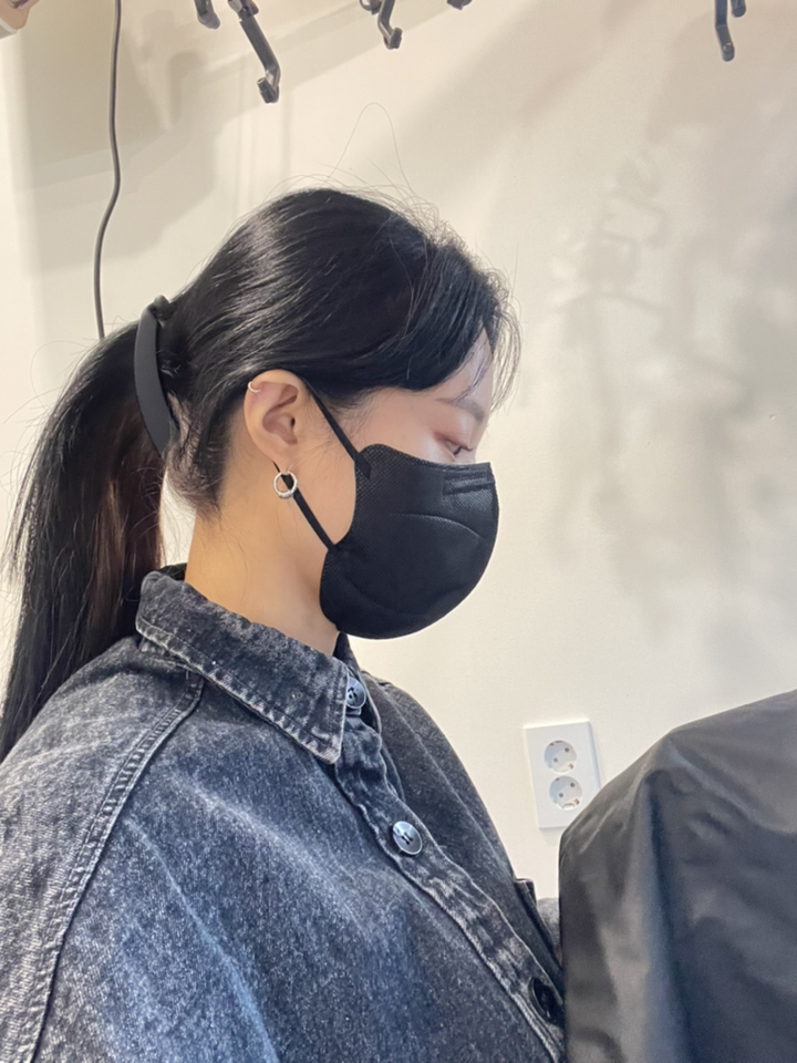 미홀릭 매트한 바나나핀 _기본 무지 포니테일 헤어핀 무광 머리핀