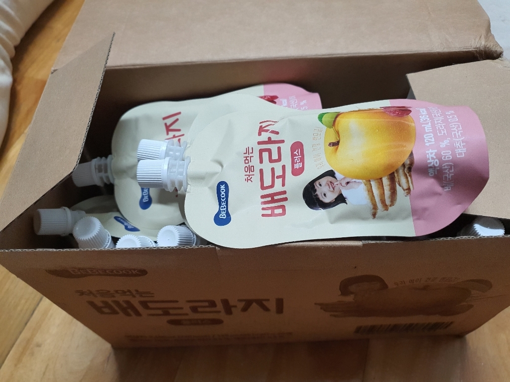 베베쿡 처음먹는 배도라지 플러스 주스 리뷰 후기