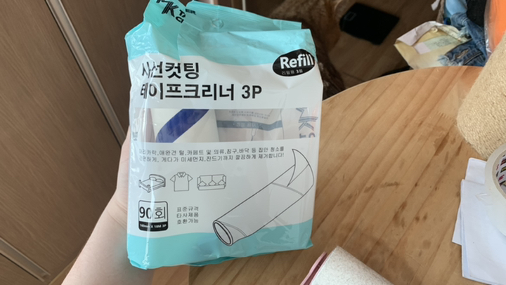 90회 사선컷팅 테이프클리너 리필
