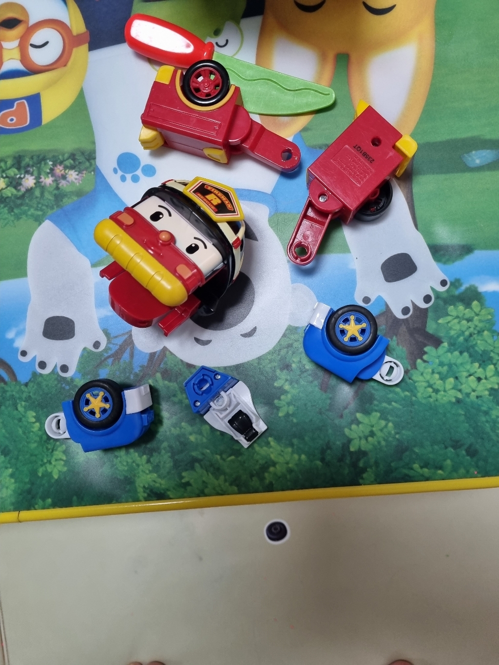 [ROI TOYS] 로보카폴리 변신로봇 디럭스 4종세트