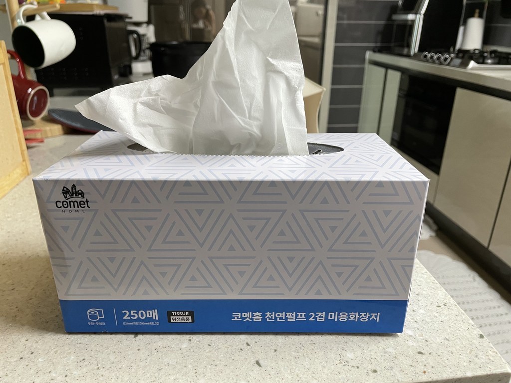 코멧 천연펄프 미용티슈 250매 12개 리뷰후기