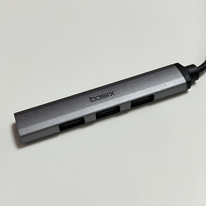 베이식스 C타입 4포트 USB 30 20 무전원 멀티허브 BU4C