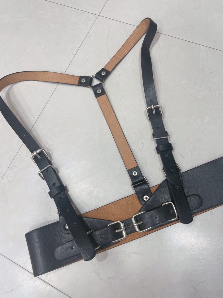 다온마켓 여성용 가죽 바디 멜빵 벨트