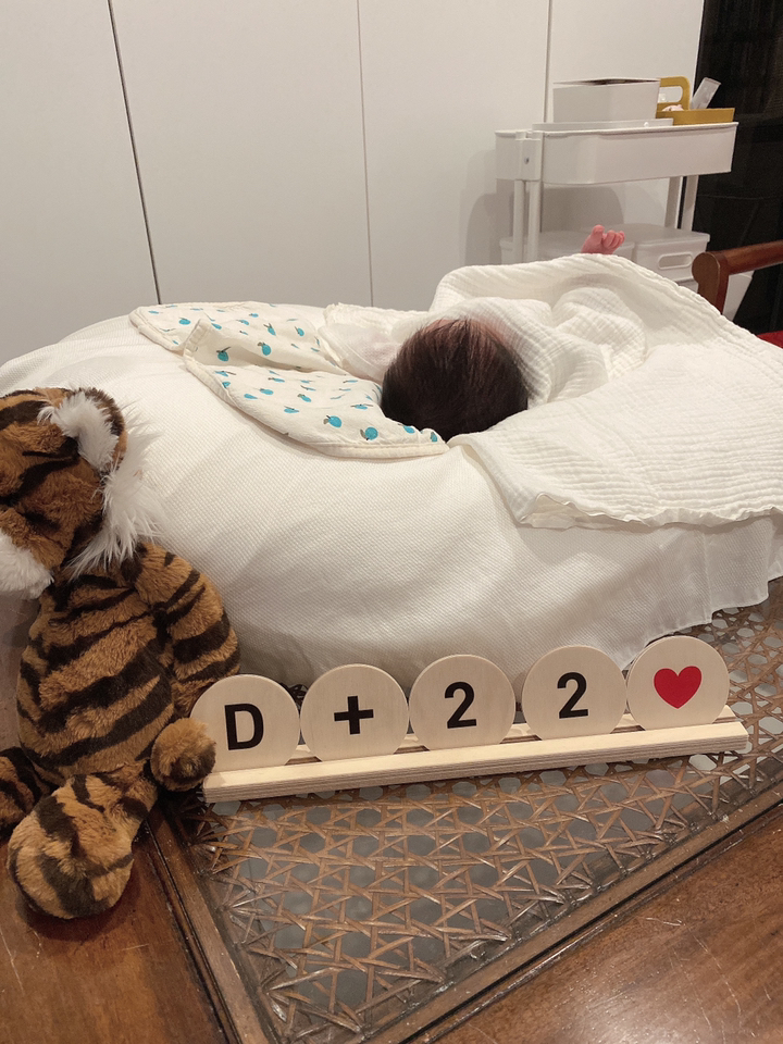 말랑하니 신생아 우드 디데이달력