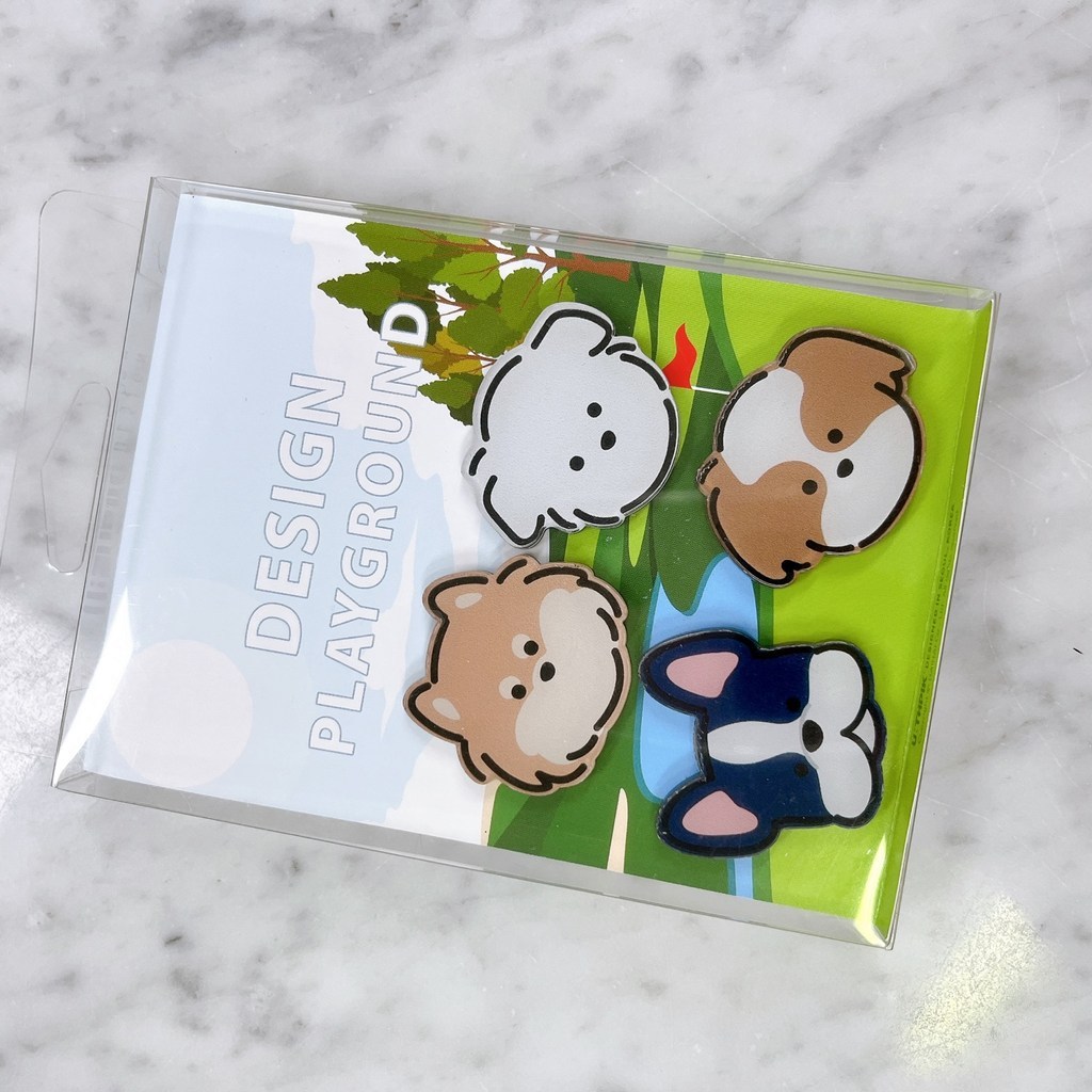 왕왕 귀여워 아크릴 골프 볼마커 4종 1세트
