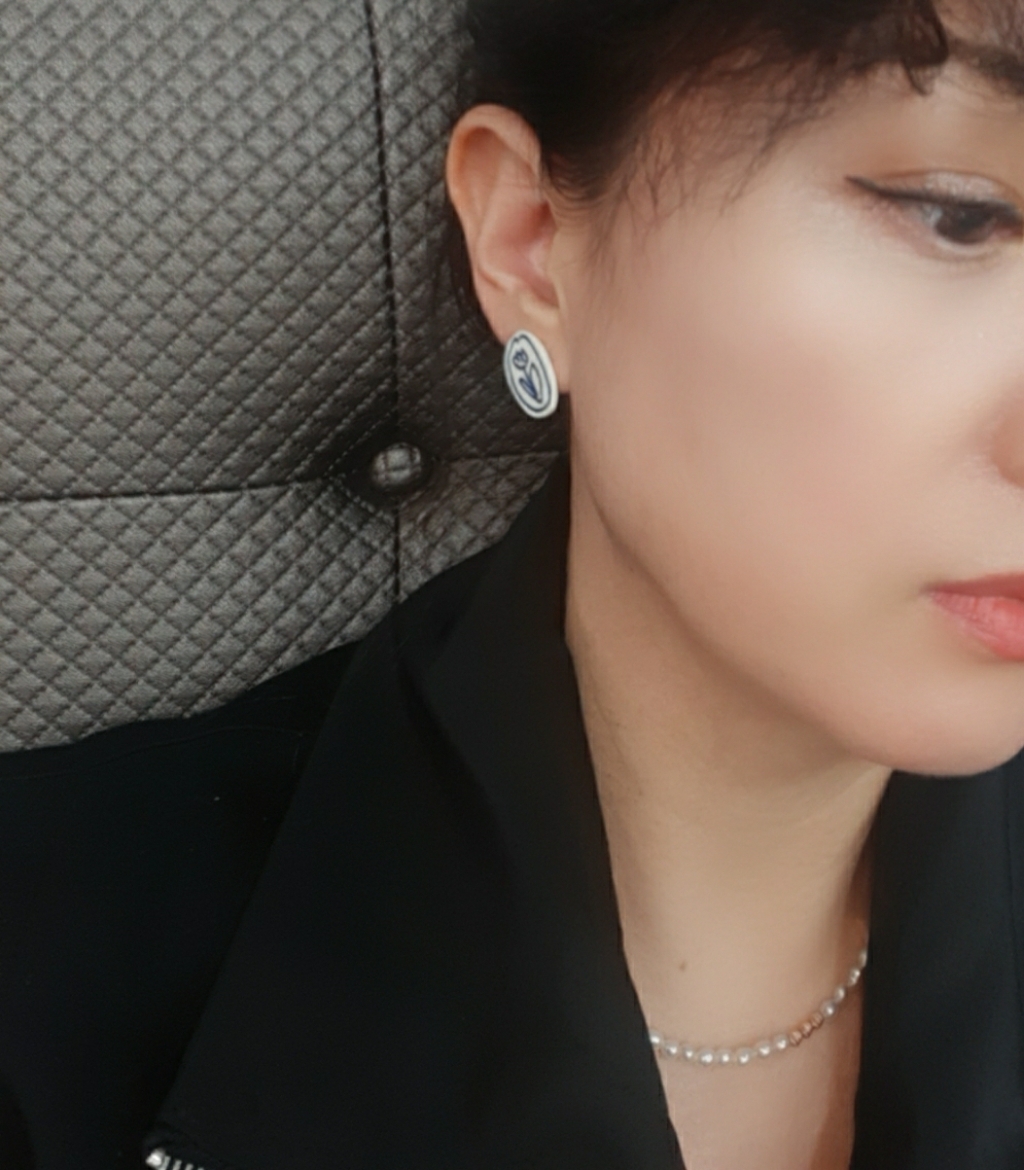 빛나나 은침 실버침 데일리 심플 귀걸이