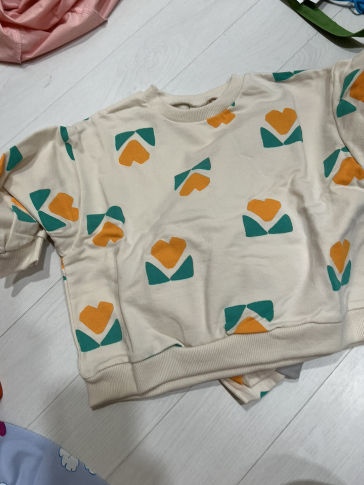 메르시보꾸 아동용 하트튤립치렝셋 치마레깅스 SS21A18