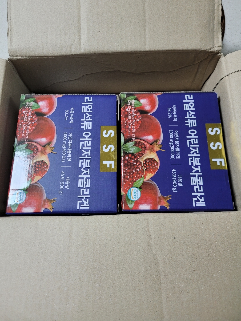 순수식품 리얼석류 저분자 콜라겐 젤리 스틱 3박스 135포*20g(2700g) 대용량