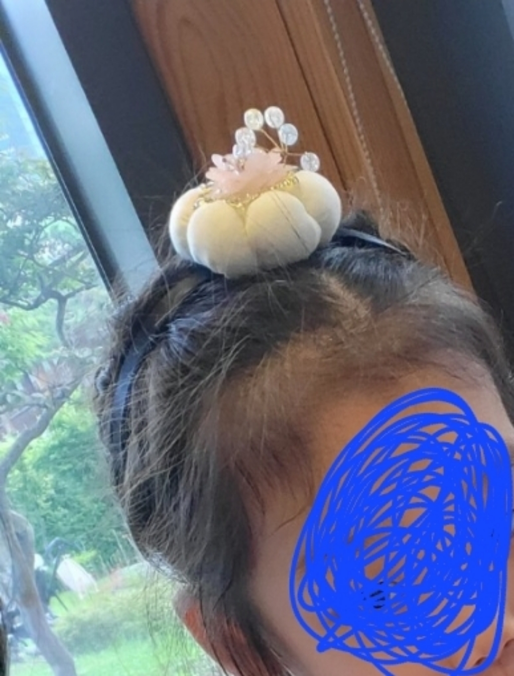 비단길 진경 박 한복머리띠
