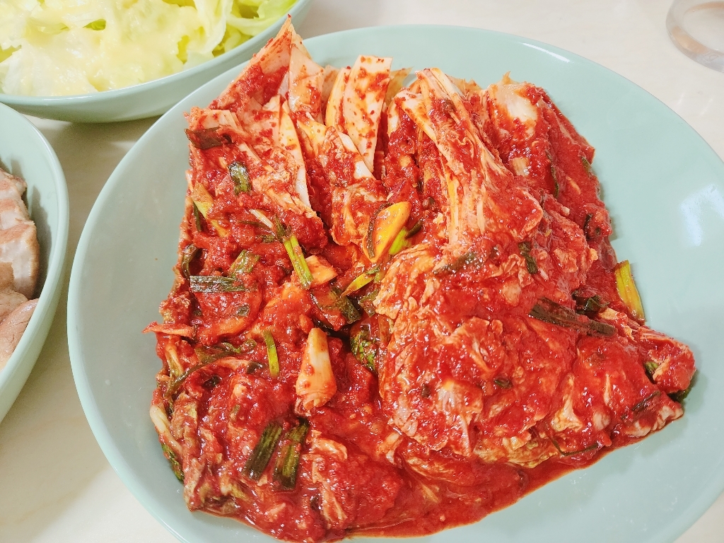무명김치 전라도 보쌈김치 맛있는 수육김치