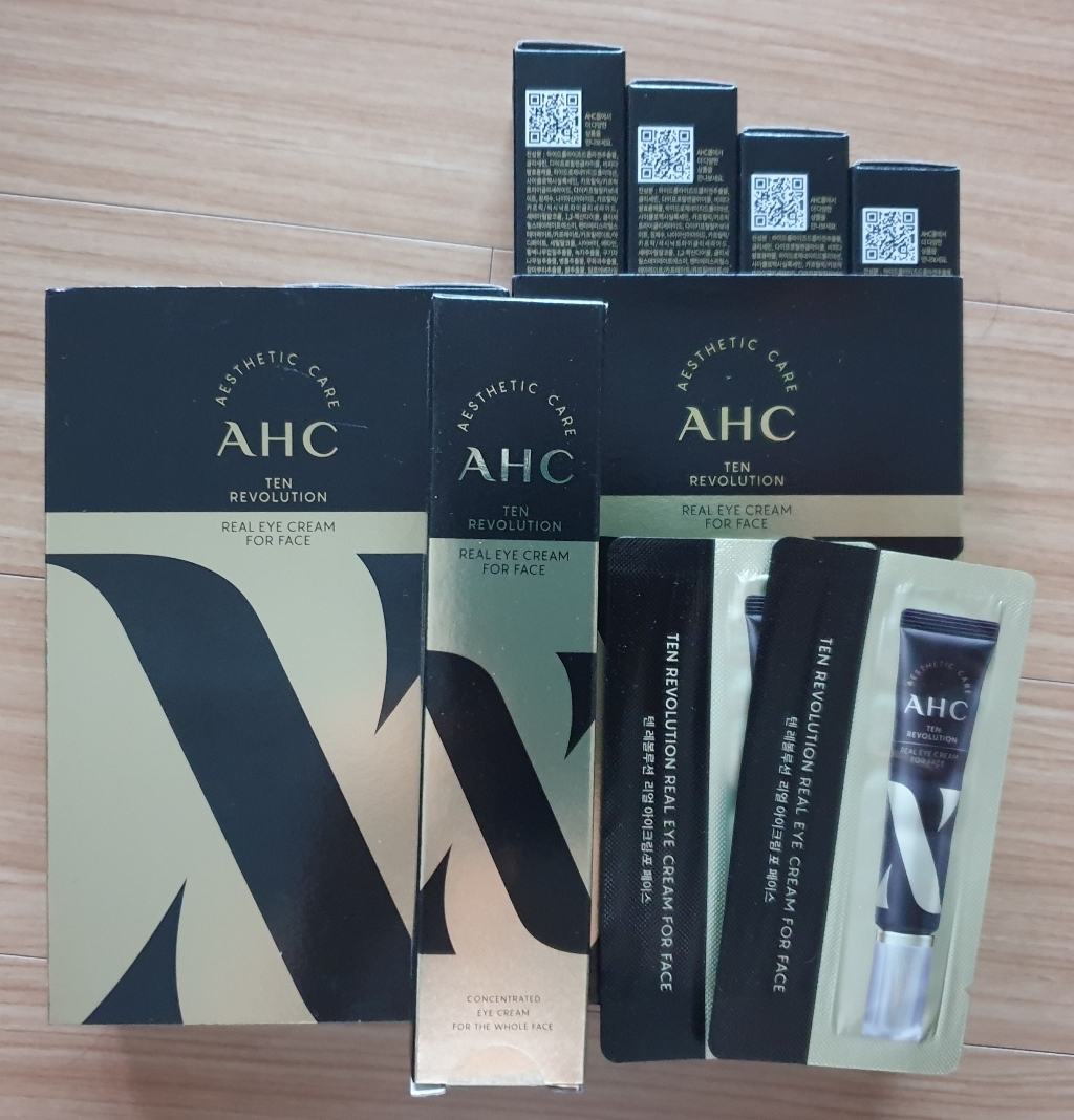 [2022년]최신상 AHC 아이크림 시즌10 텐 레볼루션 리얼 아이크림 포 페이스  대량구성  깔끔이증정