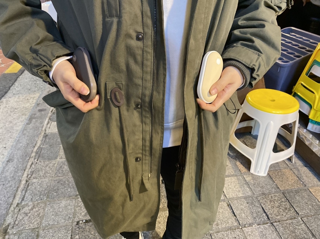 손에쏙 충전식 손난로 보조배터리 초코바 손난로 쾌속 양면발열 Ah