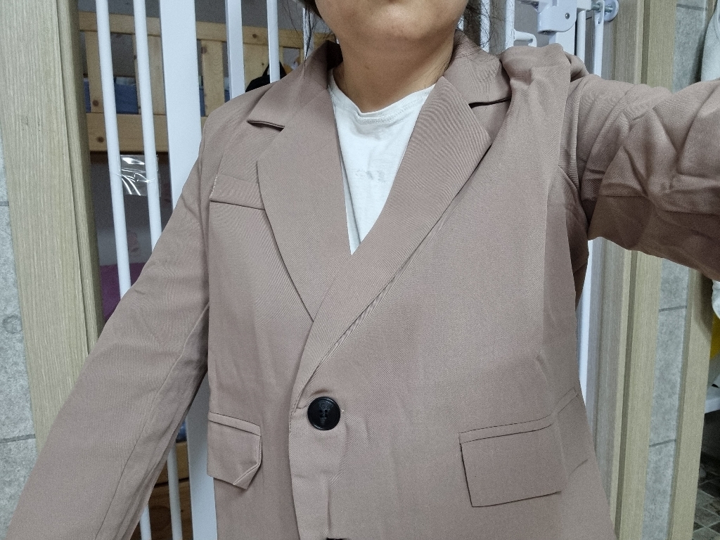 타니즈 밀키 베이직 싱글 캐주얼 여성자켓