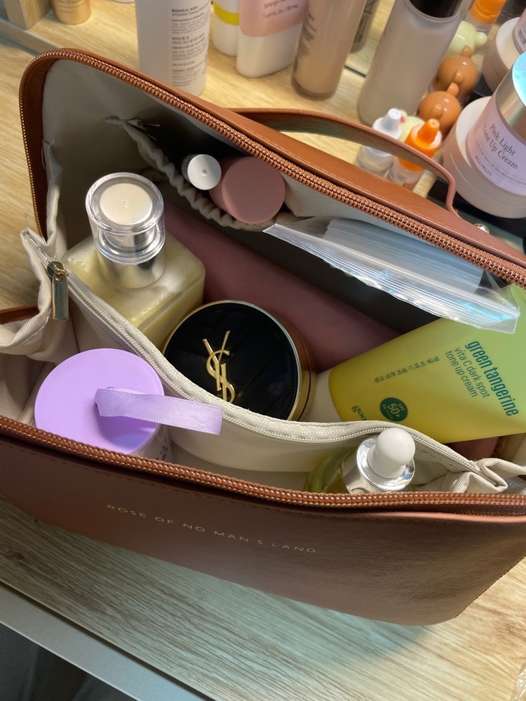 프리티슈슈 대용량 여행 휴대용 화장품 파우치