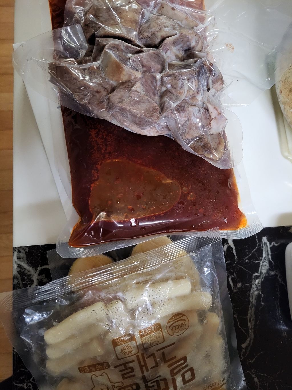복선당 야채듬뿍 매운 소갈비찜&떡