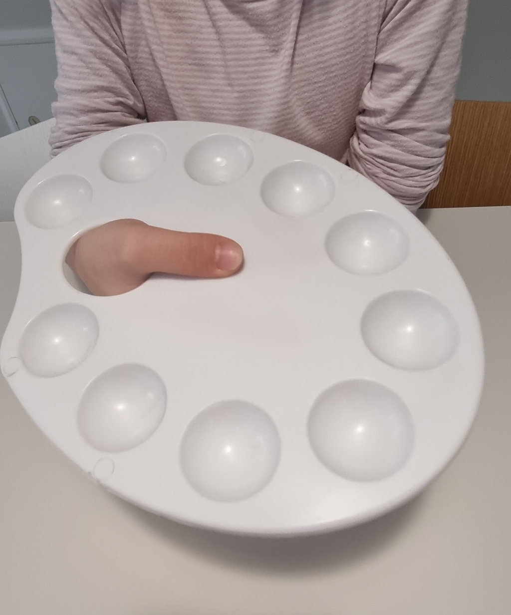 에팔레타 타원형 아크릴 팔레트 A형