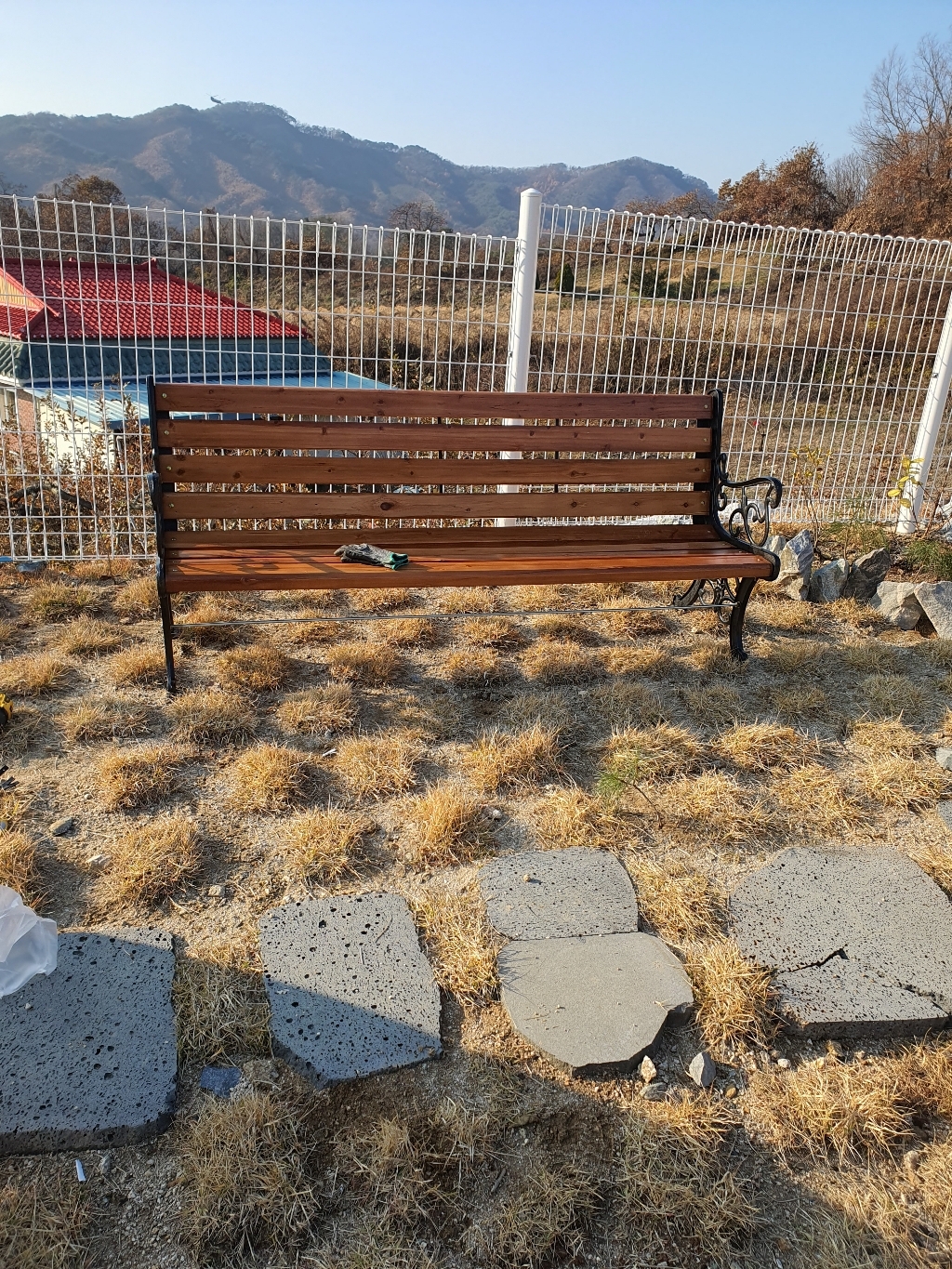 D240 야외벤치 원목벤치 공원벤치